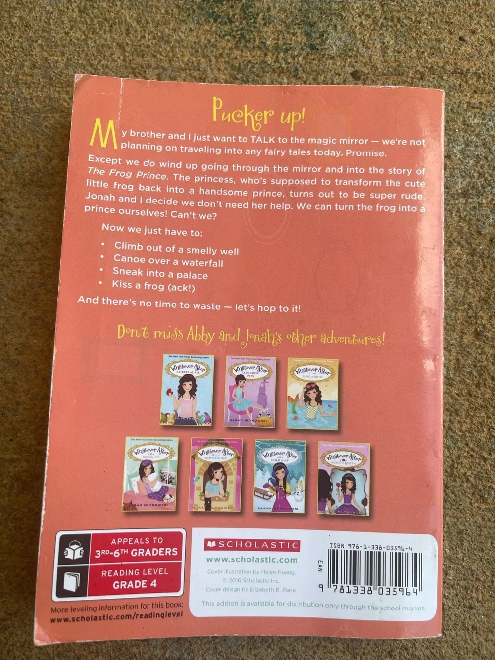 Scholastic Whatever After: Once Upon a Frog — Purple, Pink, Peach, Green Cover